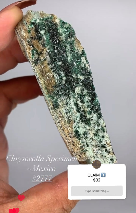 CHRYSOCOLLA SPECIMEN- MEXICO