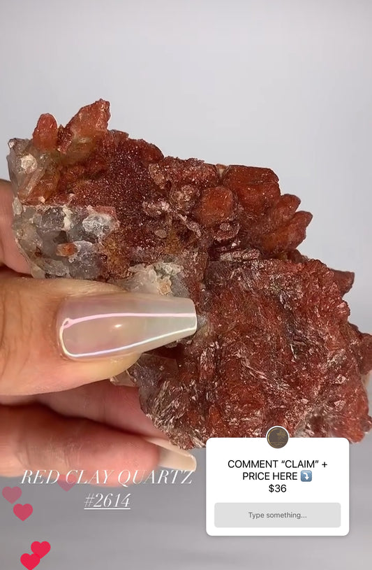 RED CLAY QUARTZ- MOROCCO