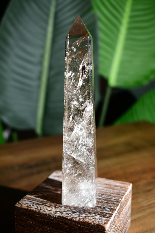 Smoky Quartz Lemurian Obelisk Tower 05