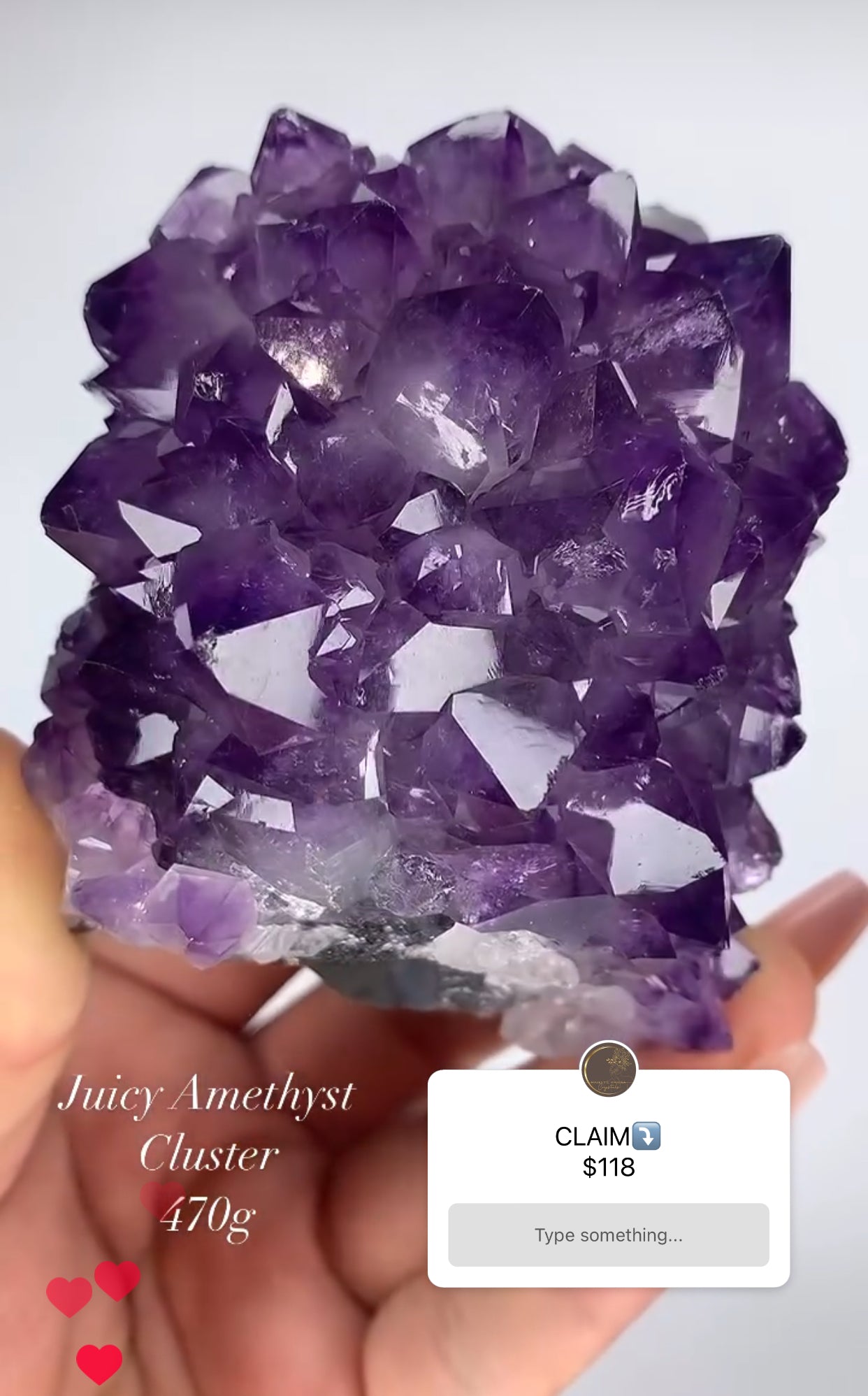 JUICY AMETHYST CLUSTER