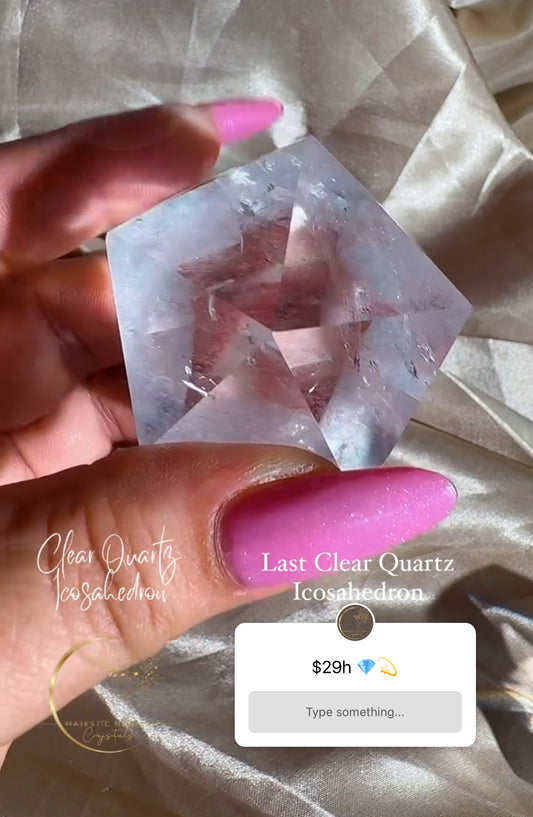 Clear Quartz Icosahedron