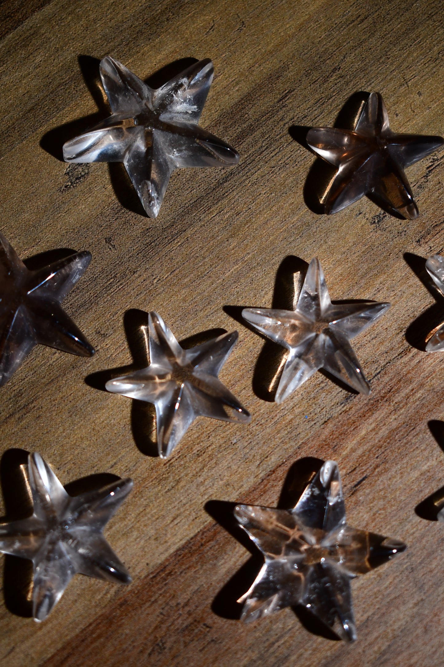 Mini Smoky Quartz Starfish Carving