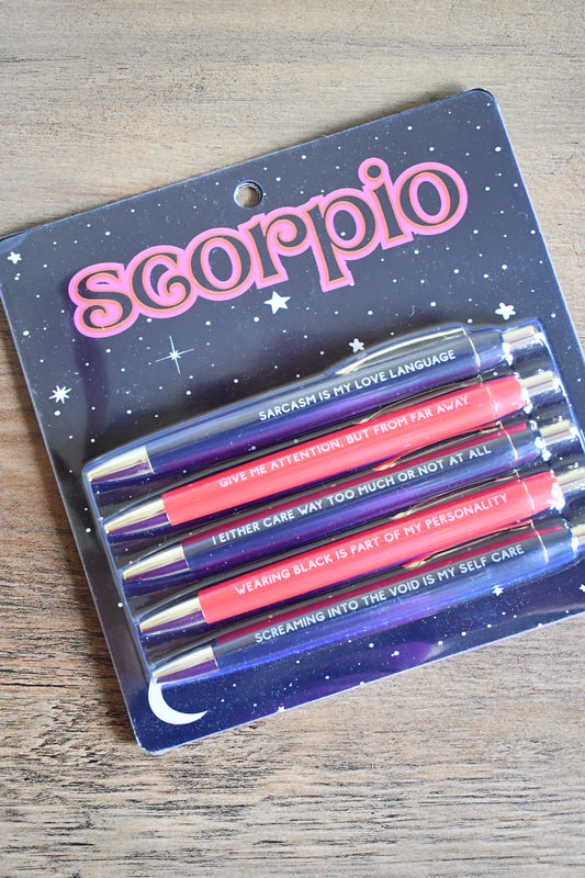 SCORPIO ♏️ ASTROLOGY SIGN BALLPOINT PEN SET