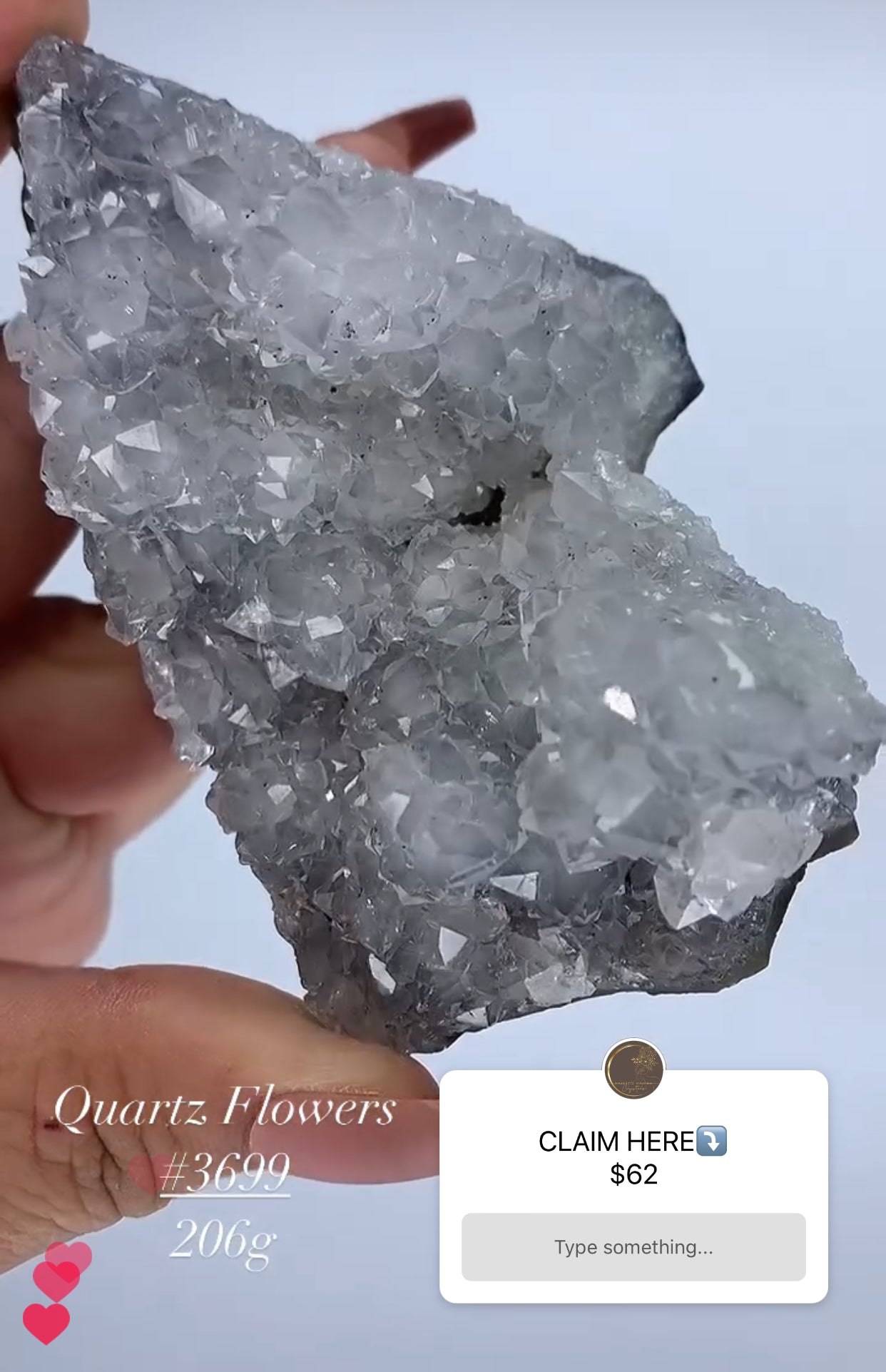 QUARTZ FLOWER SPECIMEN