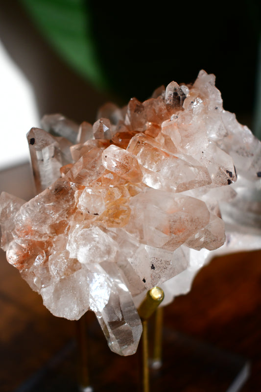 Pink Himalayan Samadhi Quartz Cluster 3