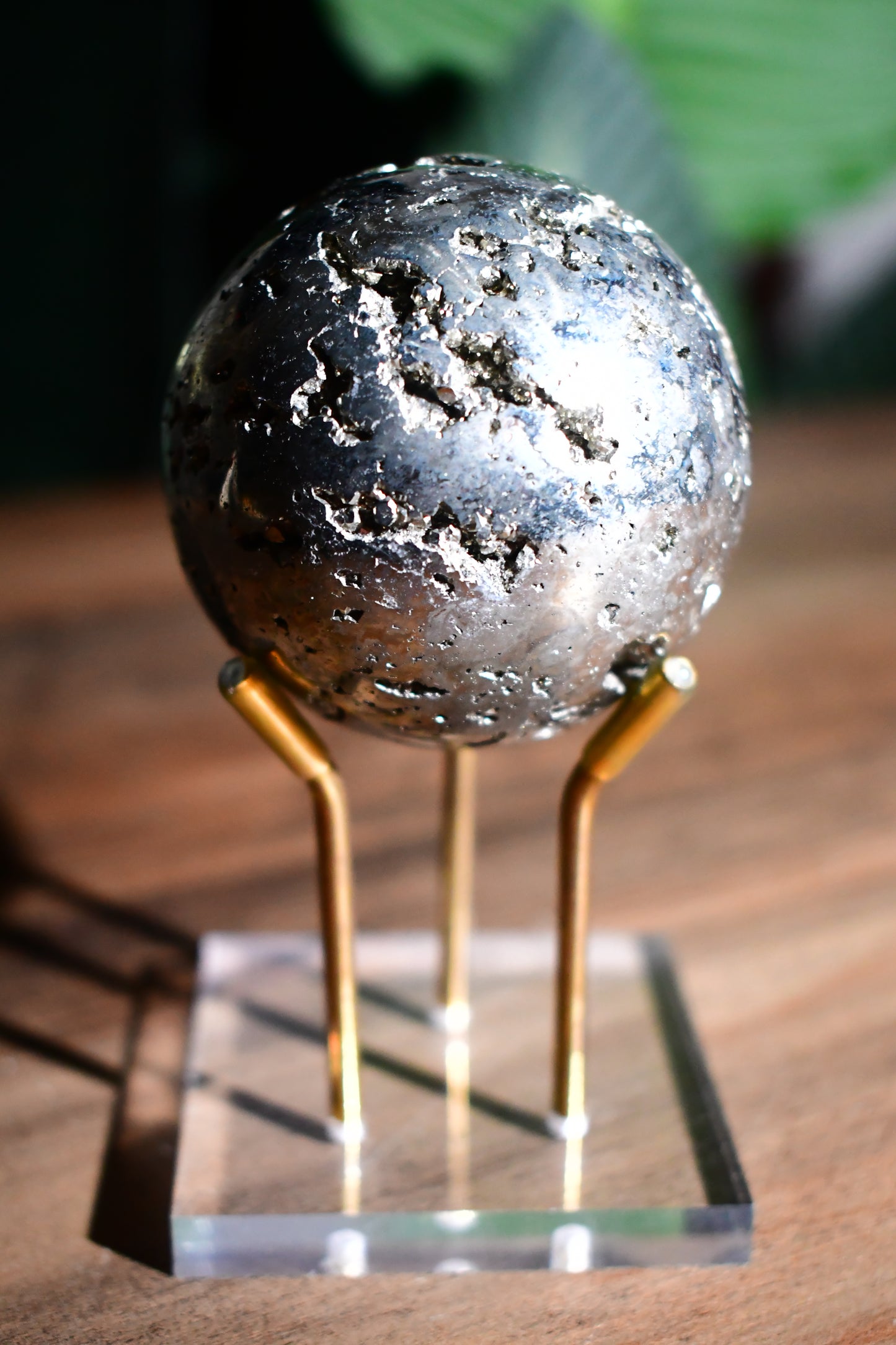 Druzy Pyrite Sphere 01