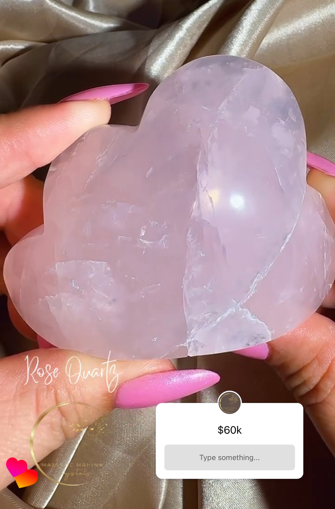 Rose Quartz Puffy Cloud