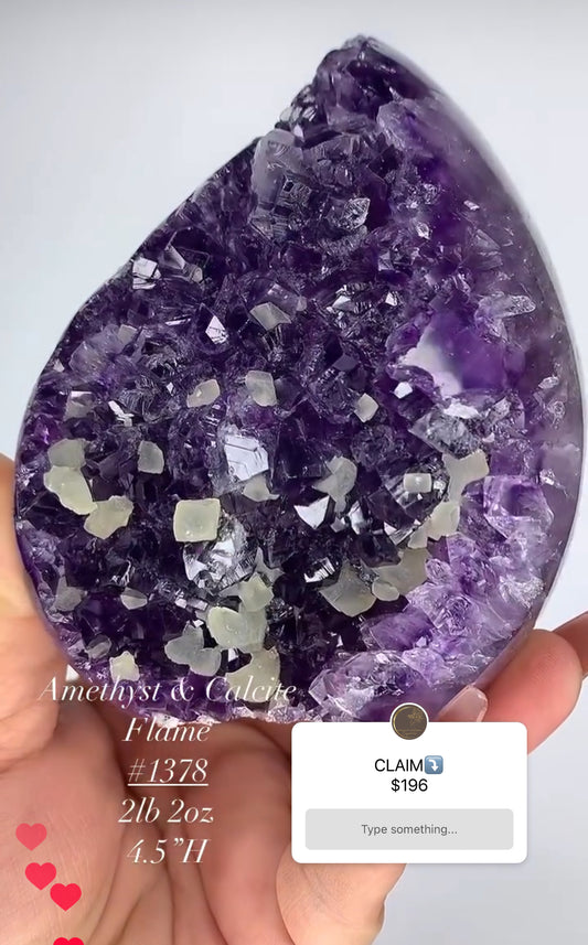 AMETHYST & CALCITE FLAME