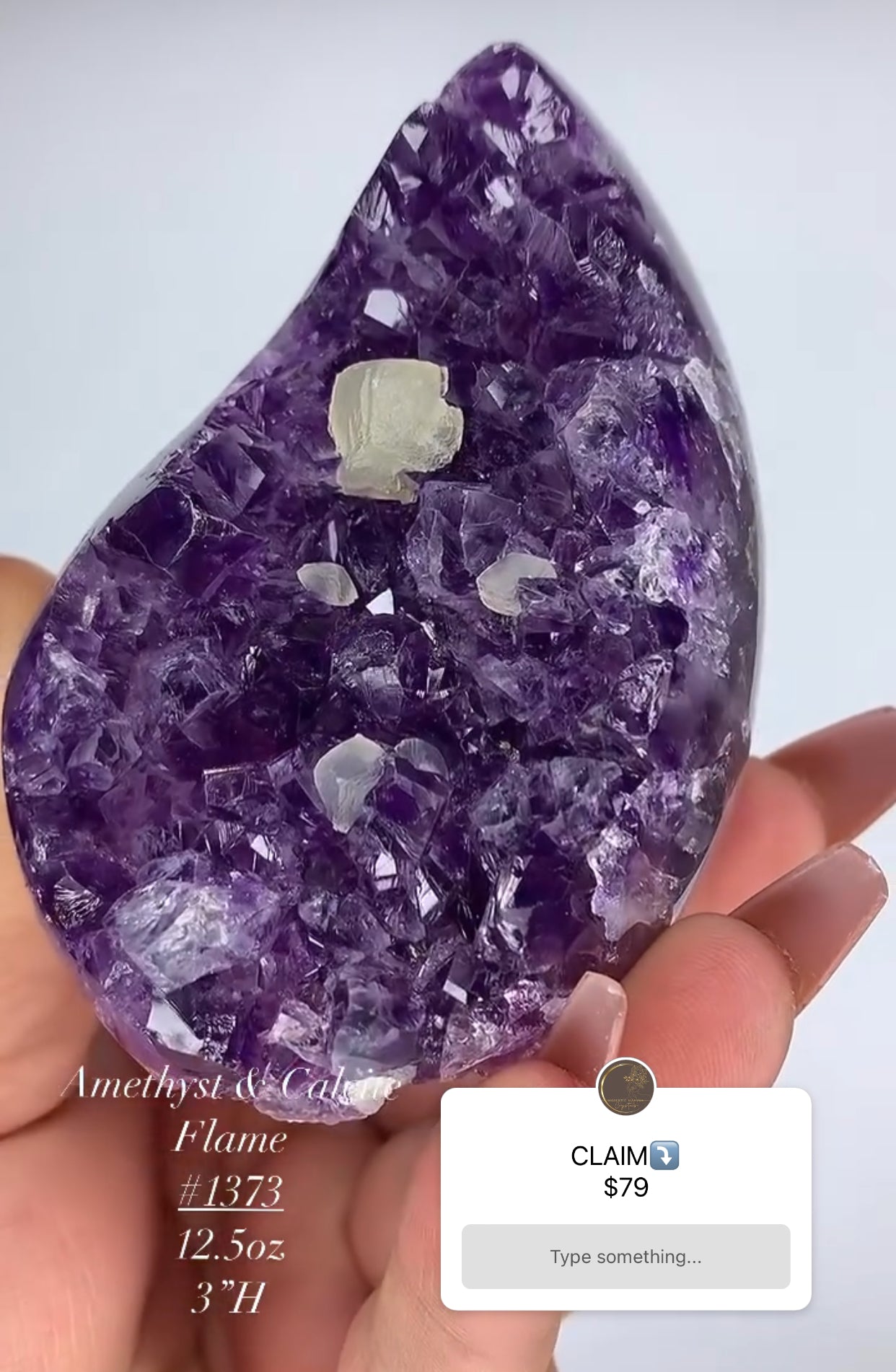 AMETHYST & CALCITE FLAME