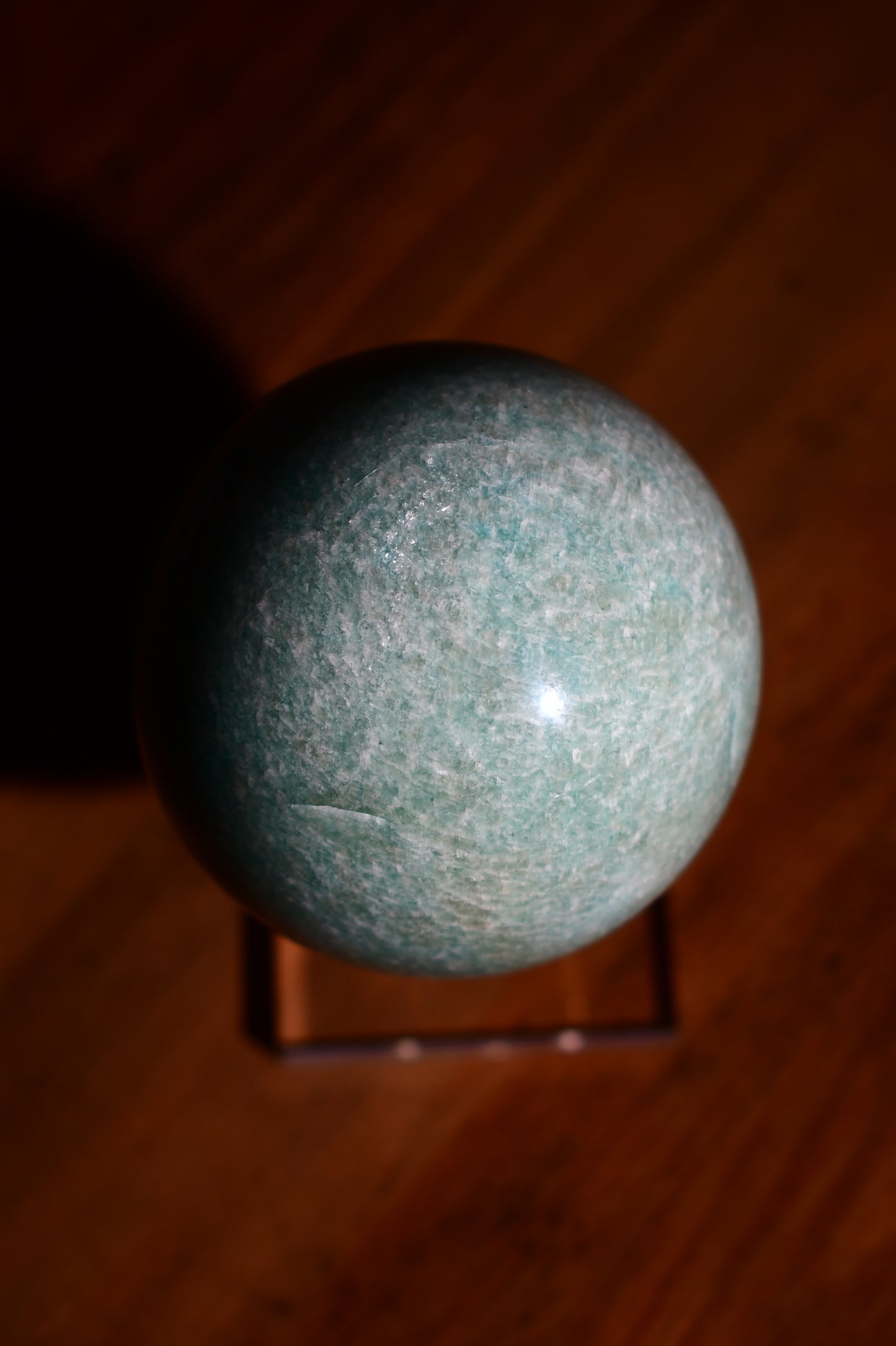 Amazonite Sphere with Flash