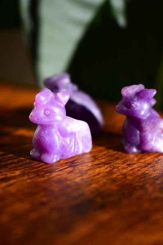 Mini Amethyst Dragon Carving