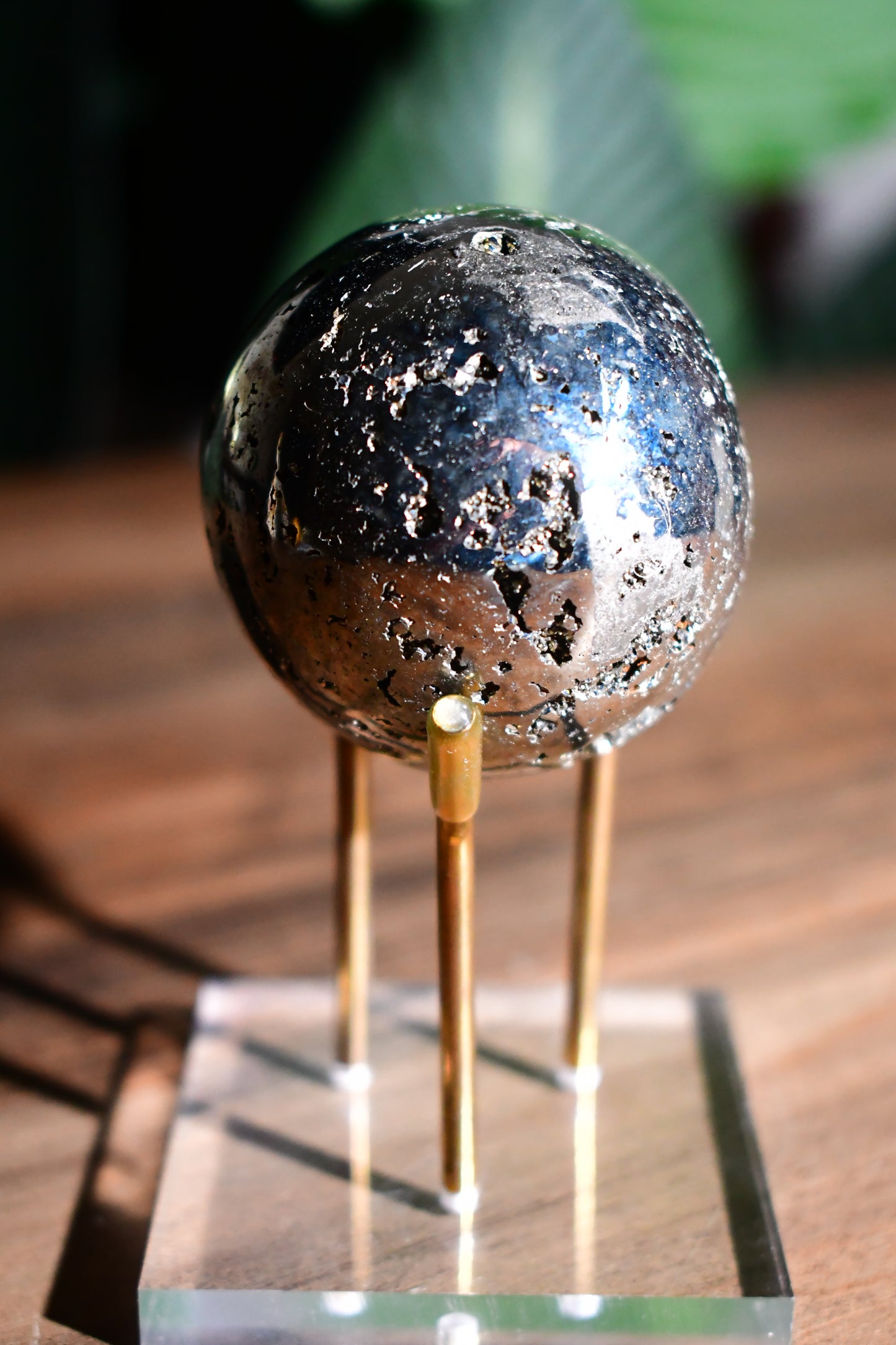 Druzy Pyrite Sphere 02