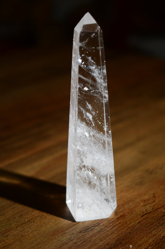 Clear Quartz Obelisk Tower