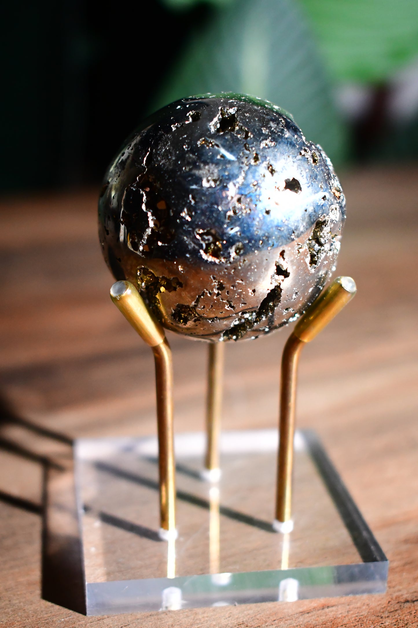 Druzy Pyrite Sphere 04