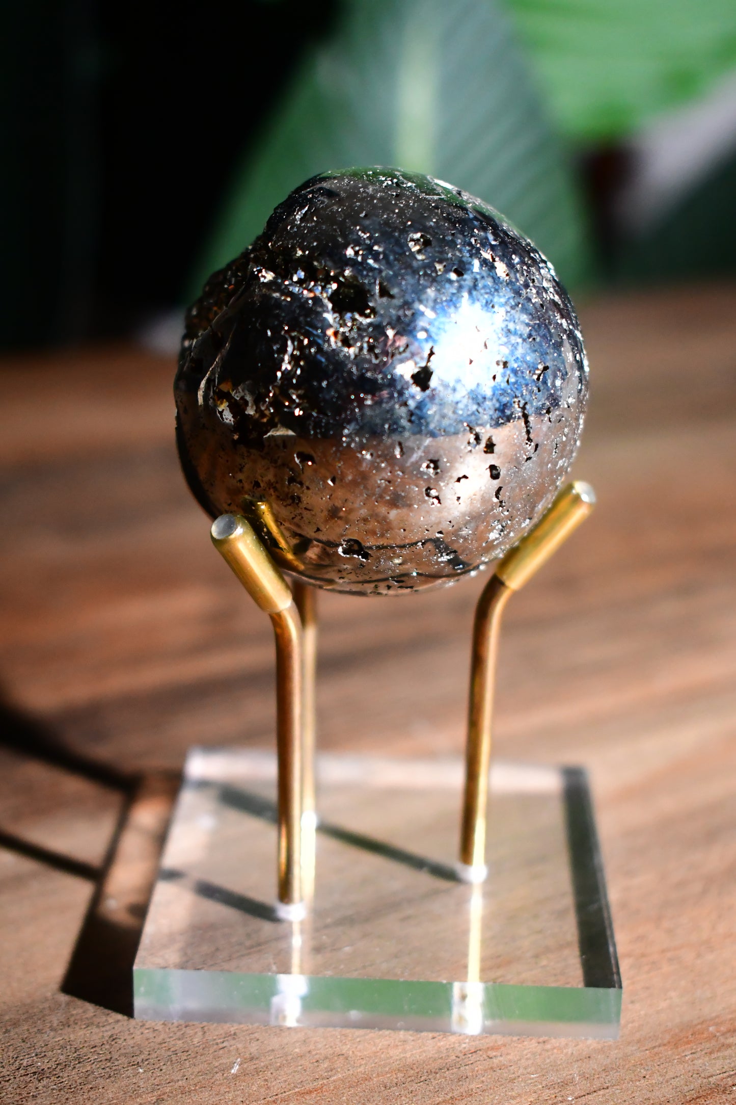 Druzy Pyrite Sphere 02