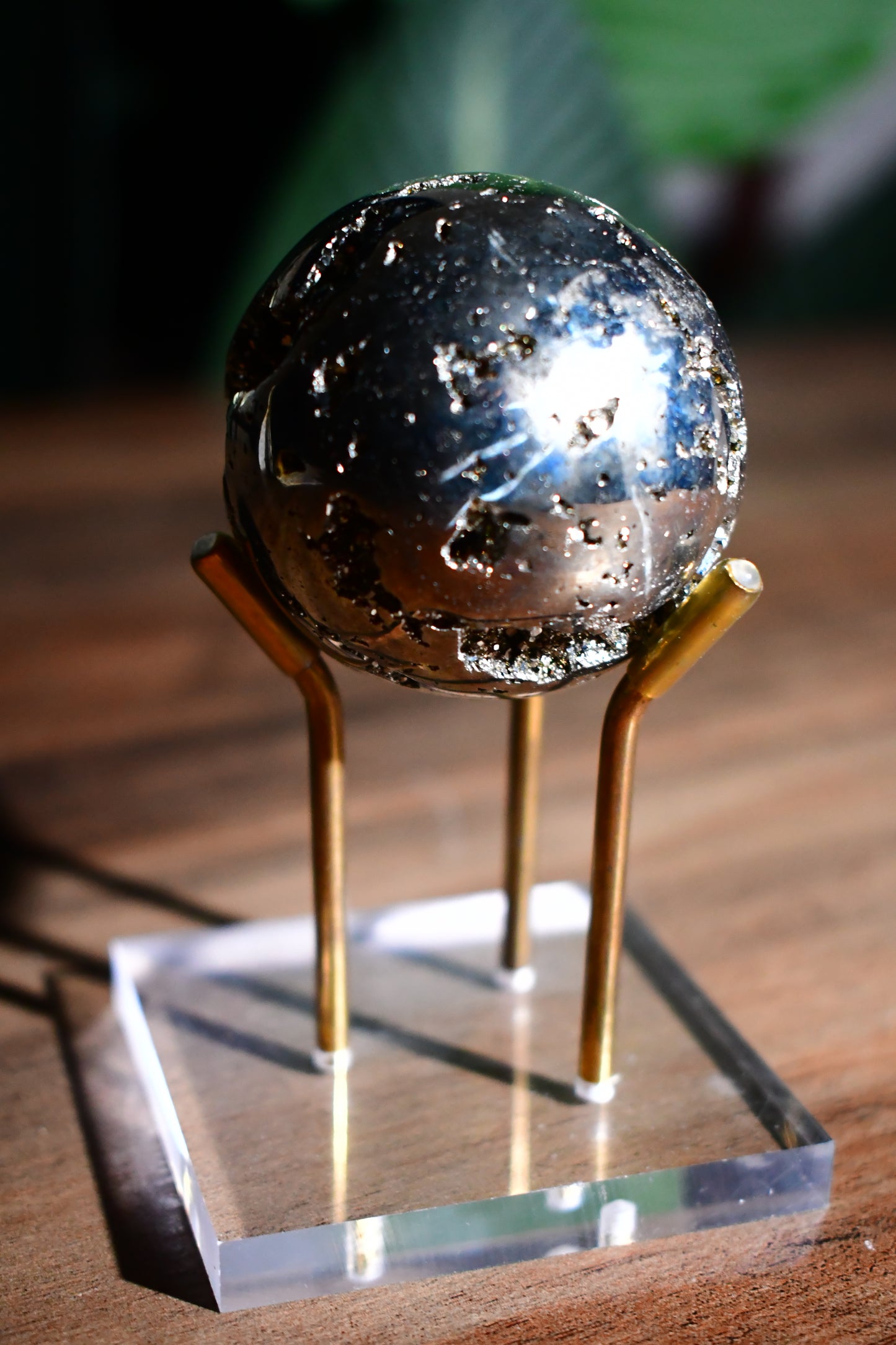 Druzy Pyrite Sphere 04