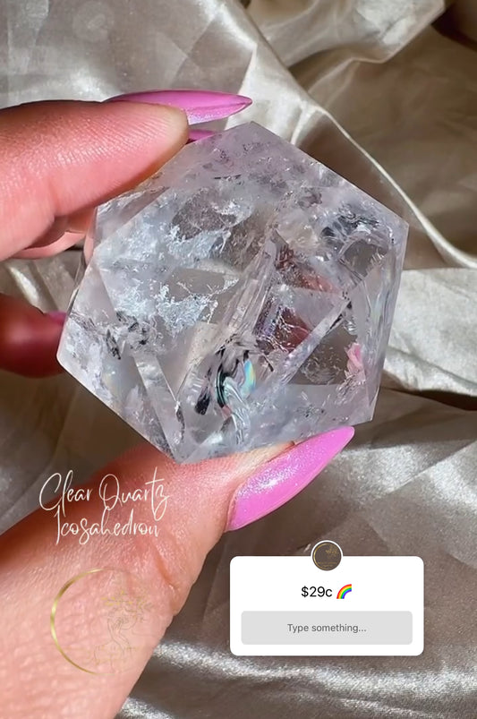 Clear Quartz Icosahedron