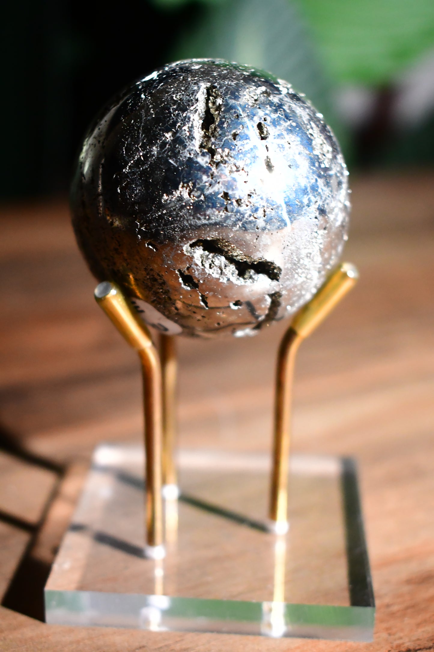 Druzy Pyrite Sphere 03