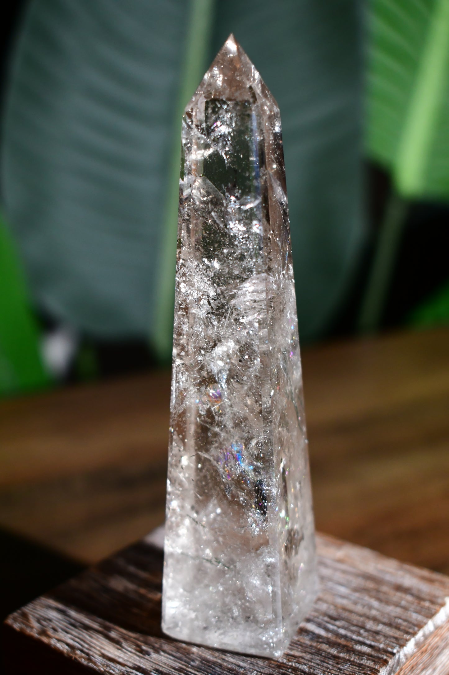 Smoky Quartz Lemurian Obelisk Tower 03