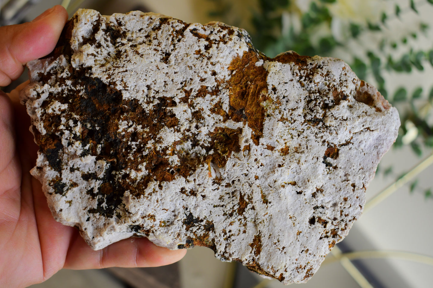 Pink Amethyst Druzy Slab with Stand