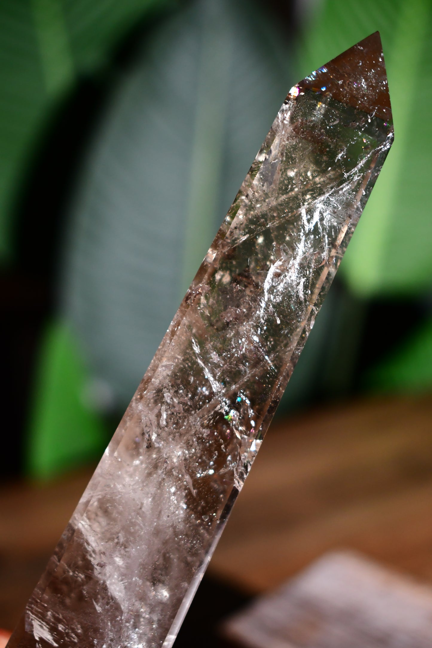 Smoky Quartz Lemurian Obelisk Tower 08