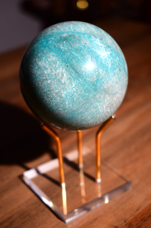 Amazonite Sphere with Flash