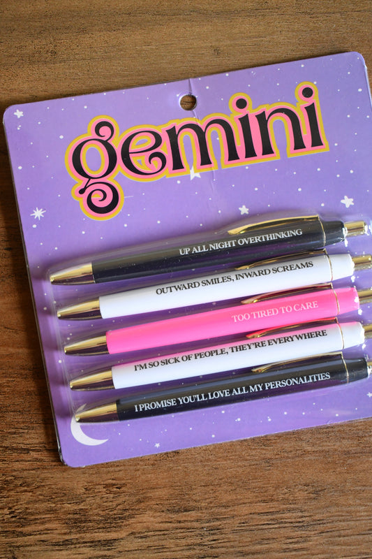 Gemini ♊️ Astrology Sign BallPoint Pen Sets