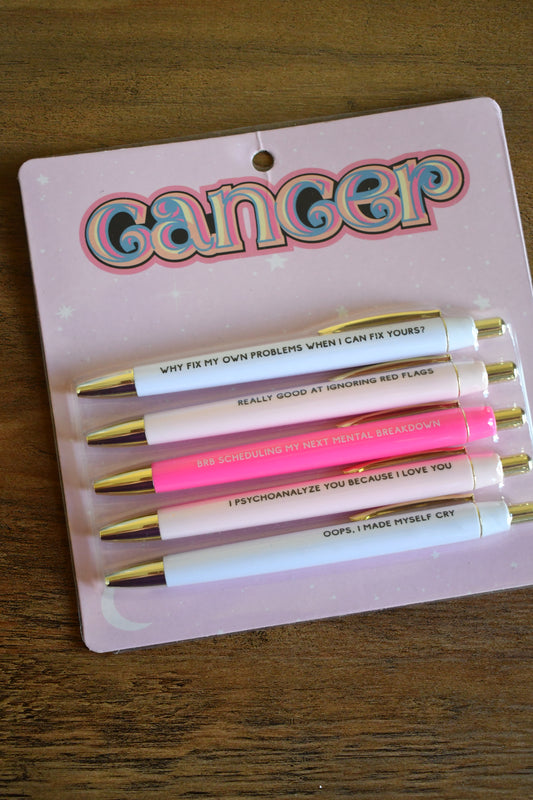 Cancer ♋️ Astrology Sign Ballpoint Pen Sets