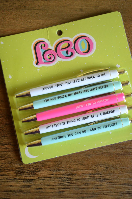 LEO ♌️ ASTROLOGY SIGN BALLPOINT PEN SETS