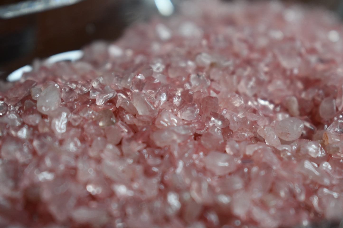 Rose Quartz Crystal Chips