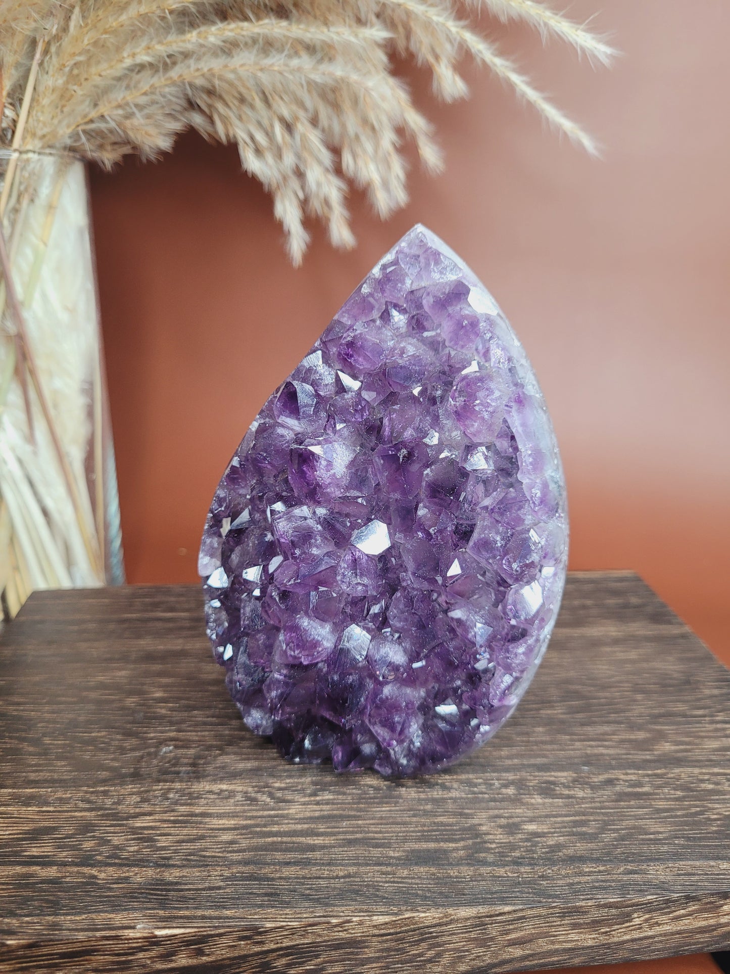 Druzy Amethyst & Agate Flame