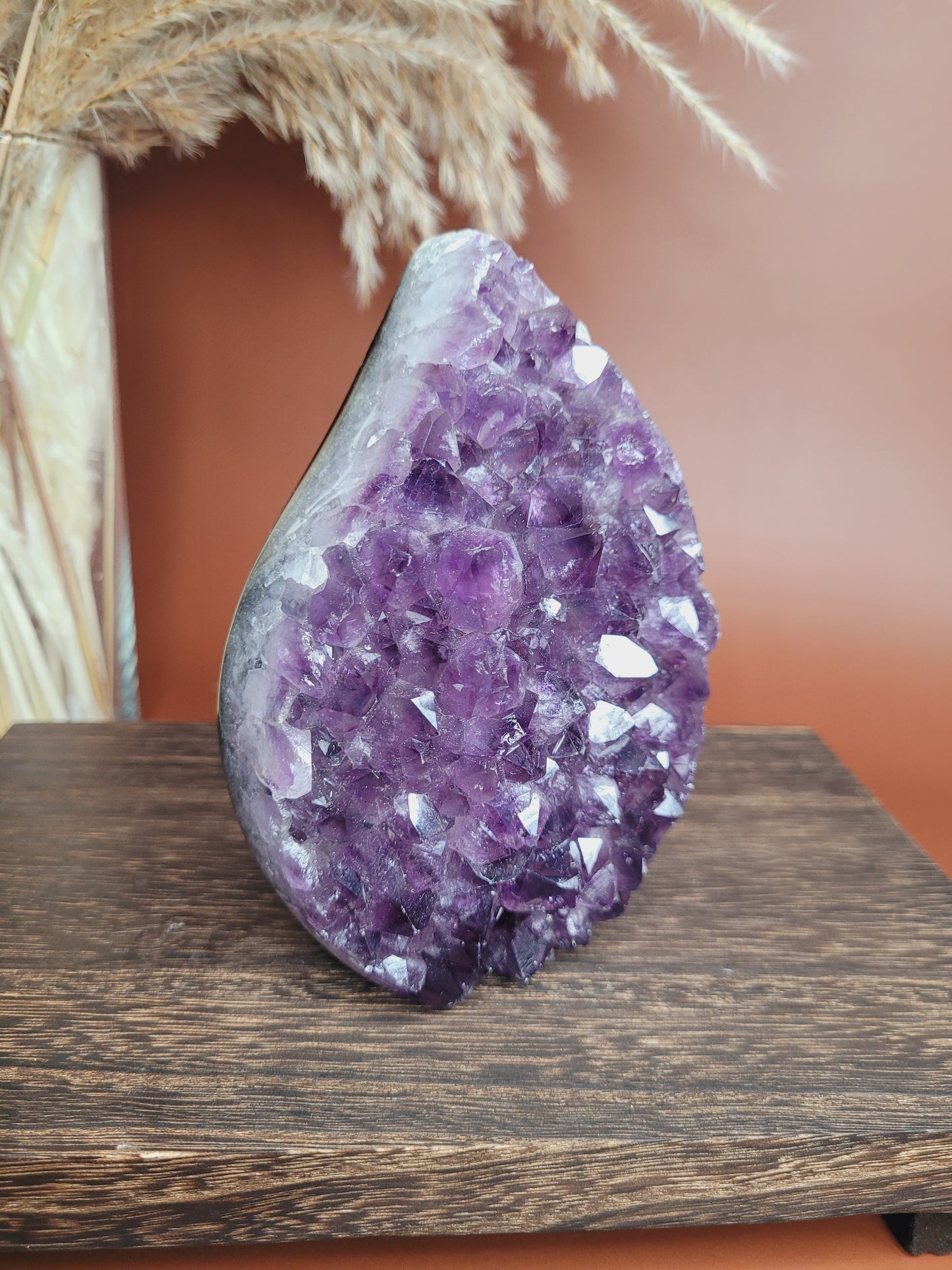 Druzy Amethyst & Agate Flame