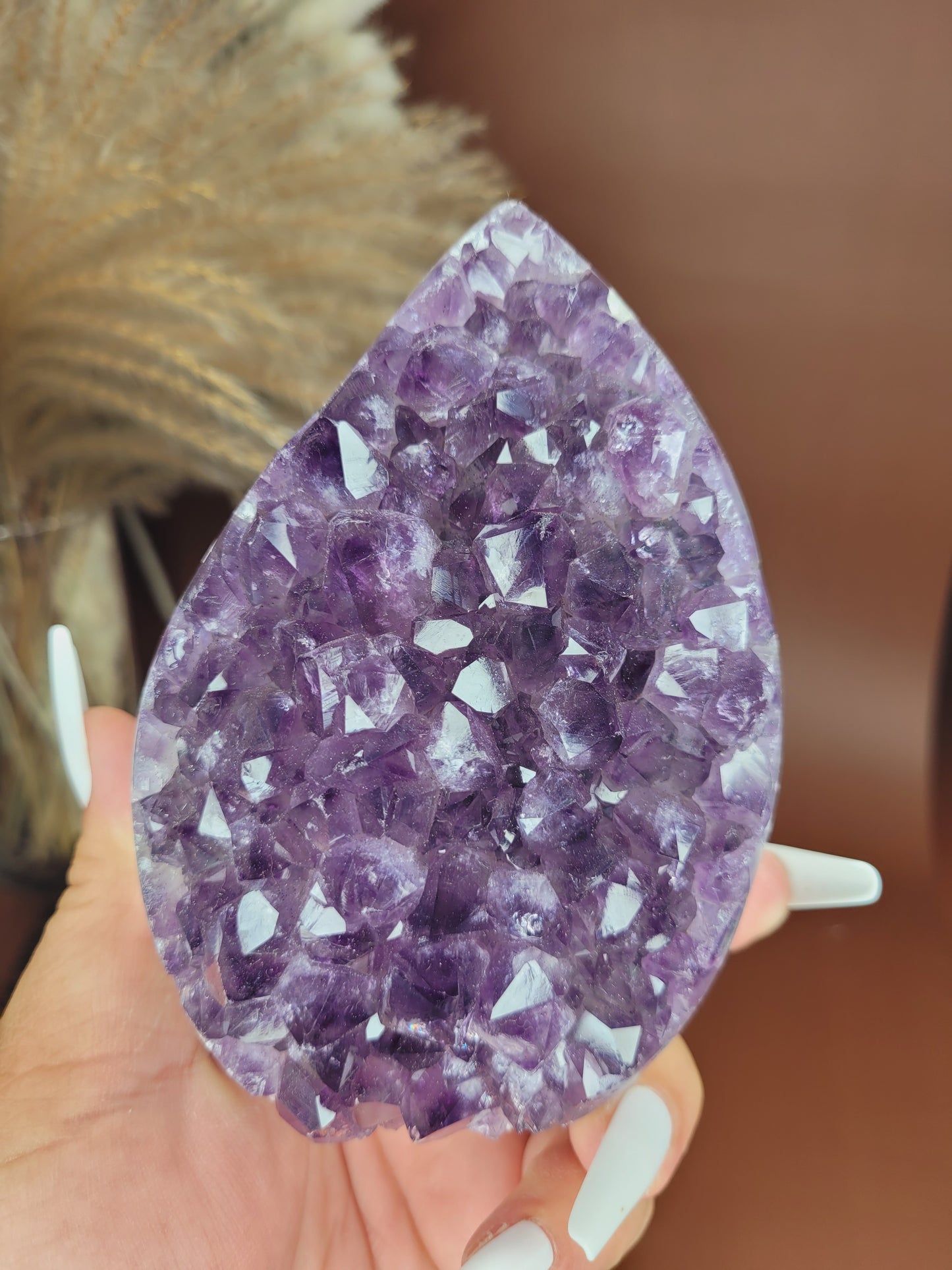 Druzy Amethyst & Agate Flame