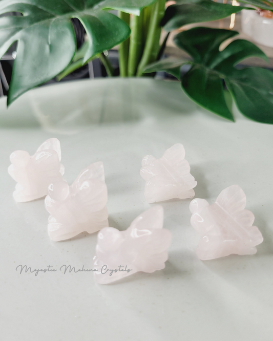 Rose Quarz Mini Fairy Carvings | Fairies