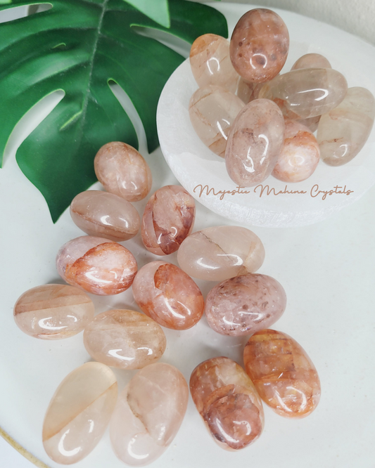 Fire Quartz Tumbles/Pocket Stones