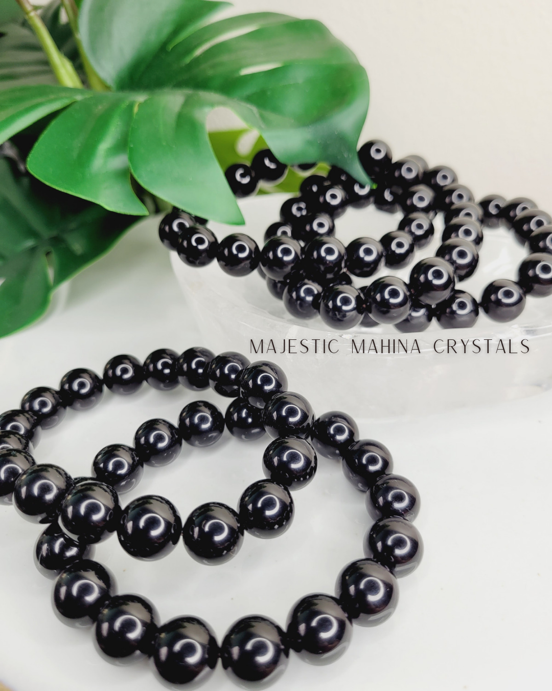 Black Obsidian 12mm Bracelet